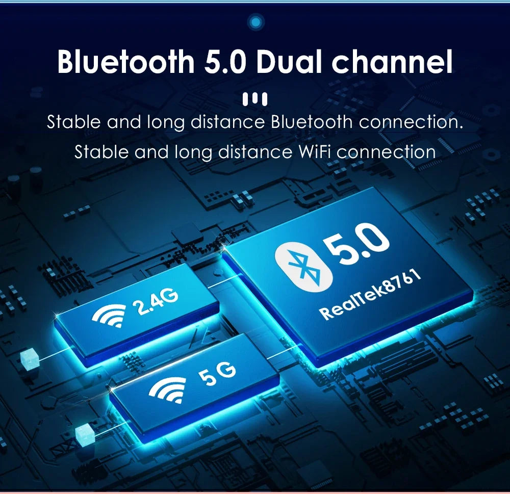 10.33" 2 Din Car Radio for Ford Focus Mk2 Carplay Android 13 Multimedia Video Player GPS Navigation Bluetooth Touch Screen RDS