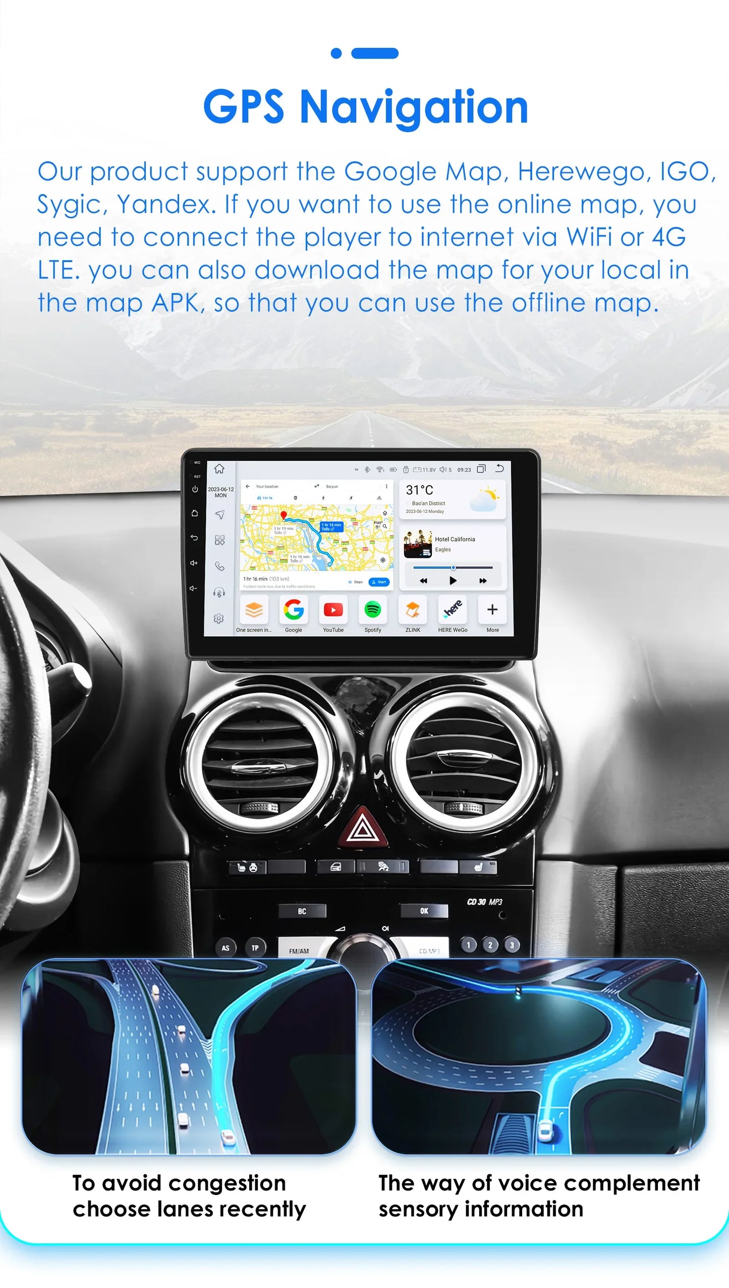 Android 13 Wireless Carplay Auto Car Multimedia Player Car Radio Player Stereo for OPEL CORSA D 2007 2008 2009 2010 2011 2012