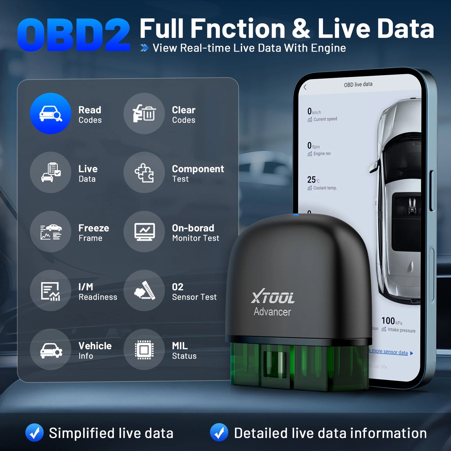 XTOOL AD20Pro Obd2 Scanner Car All System Scan Obd 2 System Diagnostic Tool OBD2 Bluetooth Scanner Code PK ELM327