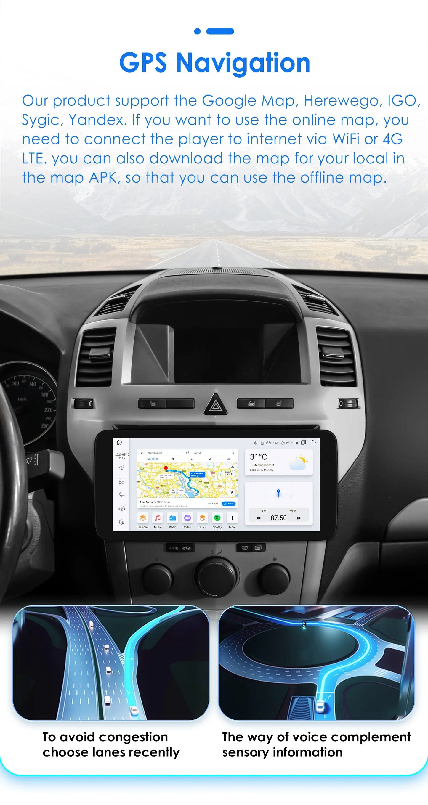 Wireless Carplay for Toyota Corolla 12 2018-2021 Android Autoradio 2 Din Car Radio Multimedia Player BT Navigation GPS Stereo 4G