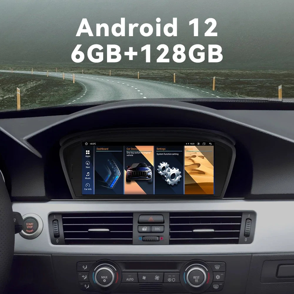 XONRICH 6GB 128GB Android 14 Car Radio For BMW 5Series E60 E61 E63 E64 E90 E91 E92 E93 CCC CIC Multimedia CarPlay GPS Navigation